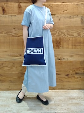 「シアタープロダクツ(THEATRE PRODUCTS)」｜「アイテム（ワンピース/ドレス）」を使った、tomoさん（レディース・152cm）の夏コーディネート