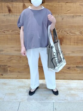 「シルケット」｜tomoさん（レディース・152cm）の夏コーディネート