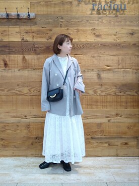 「PUAL CE CIN（ピュアルセシン）のアイテム（ジャケット/アウター）」を使った、tomoさん（レディース・152cm）の冬コーディネート