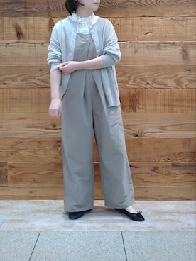 「PUAL CE CIN（ピュアルセシン）のアイテム（サロペット/オーバーオール）」を使った、tomoさん（レディース・152cm）の夏コーディネート