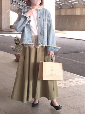 「PUAL CE CIN（ピュアルセシン）のアイテム（ジャケット/アウター）」を使った、tomoさん（レディース・152cm）の春コーディネート
