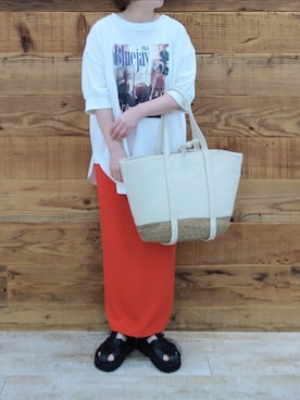 「カコバッグ」｜tomoさん（レディース・152cm）の夏コーディネート
