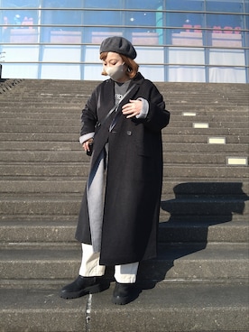 「PUAL CE CIN（ピュアルセシン）のアイテム（その他アウター）」を使った、tomoさん（レディース・152cm）の秋コーディネート
