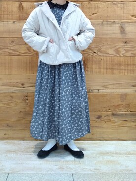 「PUAL CE CIN（ピュアルセシン）のアイテム（その他アウター）」を使った、tomoさん（レディース・152cm）の冬コーディネート
