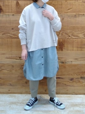 「ピグメント」｜「アイテム（ワンピース/ドレス）」を使った、tomoさん（レディース・152cm）の秋コーディネート