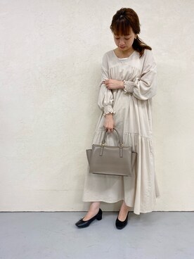 「3wayバッグ」｜kitaarashi rikakoさん（レディース・158cm）の夏コーディネート