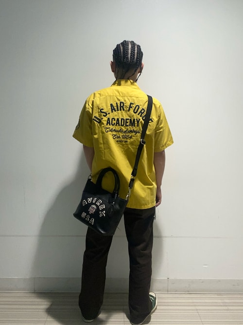 FADED WORK SHIRT "USAFA" / フェイド 半袖ワークシャツ / AVIREX / アヴィレックス