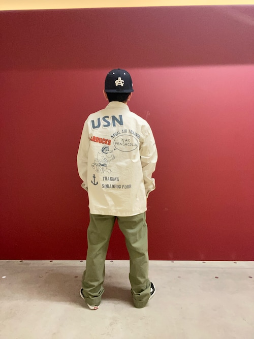 USN TYPEWRIGHTER FATIGUE LONG SLEEVE SHIRT / USN タイプライター ファティーグ 長袖 シャツ / AVIREX /アヴィレックス