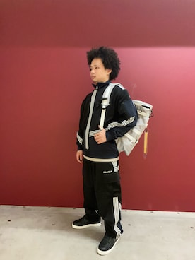 「AVIREX（アヴィレックス）のアイテム（ジャージ）」を使った、kaiさん（メンズ・165cm）の秋コーディネート