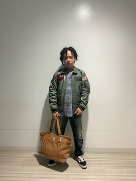 「ファッションの力を信じよう」｜「アイテム（MA-1）」を使った、kaiさん（メンズ・165cm）の秋コーディネート