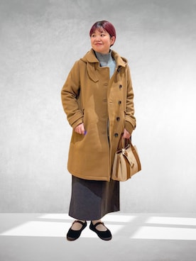 「アイテム（テーラードジャケット）」を使った、hara_chanさん（レディース・156cm）の冬コーディネート