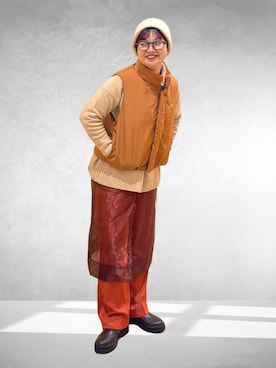 「アイテム（スカート）」を使った、hara_chanさん（レディース・156cm）の冬コーディネート