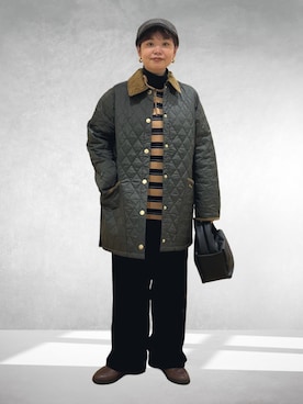 「イチ推しジャケットスタイル」｜「アイテム（その他アウター）」を使った、hara_chanさん（レディース・156cm）の秋コーディネート