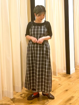 「アイテム（ネックレス）」を使った、hara_chanさん（レディース・156cm）の夏コーディネート