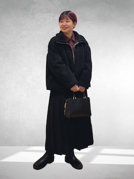 「アイテム（アクセサリー）」を使った、hara_chanさん（レディース・156cm）の冬コーディネート