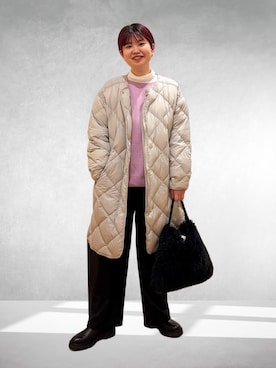 「アイテム（ジャケット/アウター）」を使った、hara_chanさん（レディース・156cm）の冬コーディネート