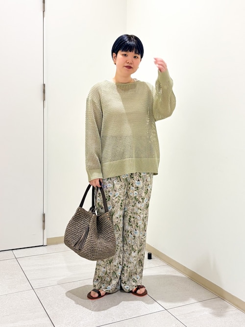 セール】『WEB/一部店舗限定カラー』フラワープリントイージーパンツ