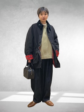 「アイテム（ジャケット/アウター）」を使った、hara_chanさん（レディース・156cm）の秋コーディネート