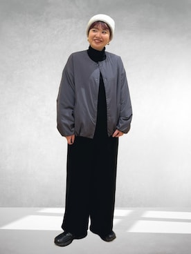 「アイテム（サロペット/オーバーオール）」を使った、hara_chanさん（レディース・156cm）の秋コーディネート