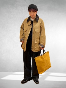 「HARUTA（ハルタ）の『別注』HARUTA×DOORS　キルトローファー（ローファー）」を使った、hara_chanさん（レディース・156cm）の秋コーディネート