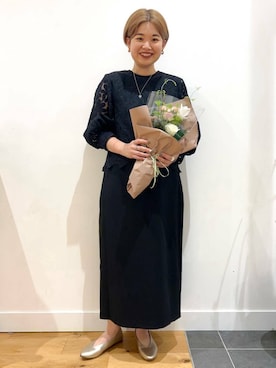 「アイテム（セットアップ）」を使った、hara_chanさん（レディース・156cm）の秋コーディネート