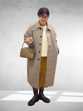 hara_chanさん（骨格ストレート・レディース・156cm）の冬コーディネート