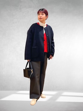 「アイテム（バッグ）」を使った、hara_chanさん（レディース・156cm）の冬コーディネート