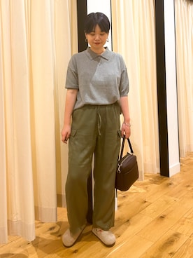 「URBAN RESEARCH DOORS（アーバンリサーチドアーズ）のイージーカーゴパンツ（その他パンツ）」を使った、hara_chanさん（レディース・156cm）の秋コーディネート