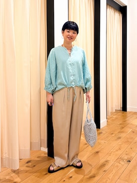 「リネン」｜hara_styleさん（レディース・156cm）の春コーディネート