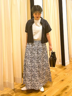 「アイテム（イヤリング）」を使った、hara_chanさん（レディース・156cm）の夏コーディネート