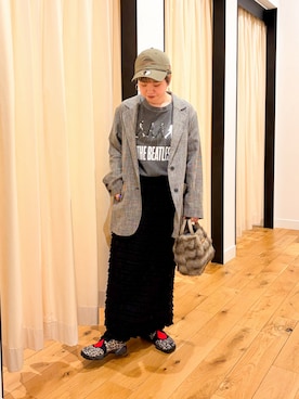 「URBAN RESEARCH DOORS（アーバンリサーチドアーズ）のNew Era　CC HANDWRITTEN LOGO（キャップ、ブラウン系）」を使った、hara_styleさん（レディース・156cm）の秋コーディネート