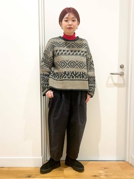 hara_chanさん（レディース・156cm）の冬コーディネート