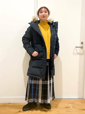 「URBAN RESEARCH DOORS（アーバンリサーチドアーズ）のタートルネックニット（ニット/セーター）」を使った、hara_chanさん（レディース・156cm）の冬コーディネート