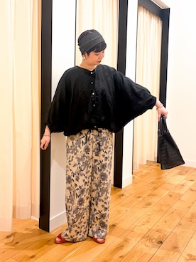 「URBAN RESEARCH DOORS（アーバンリサーチドアーズ）のプレート付きヘアバンド（ヘアバンド、グレー系）」を使った、hara_styleさん（レディース・156cm）の春コーディネート
