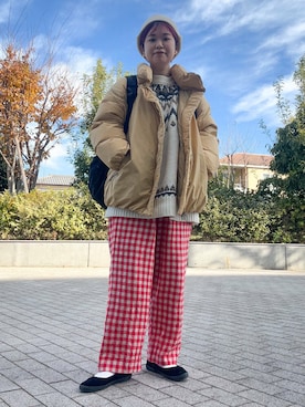hara_chanさん（レディース・156cm）の冬コーディネート