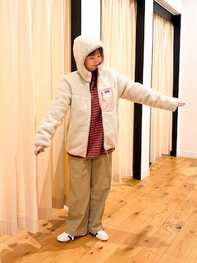 「URBAN RESEARCH DOORS（アーバンリサーチドアーズ）のpatagonia　KS READY FREDDY HOODY（テーラードジャケット、ピンク系）」を使った、hara_styleさん（レディース・156cm）の秋コーディネート