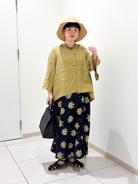「アイテム（帽子）」を使った、hara_styleさん（レディース・156cm）の春コーディネート