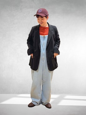 hara_chanさん（骨格ストレート・レディース・156cm）の冬コーディネート