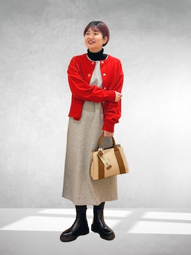 「アイテム（シューズ）」を使った、hara_chanさん（レディース・156cm）の冬コーディネート