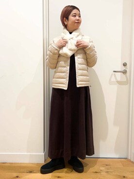 「アイテム（バングル/リストバンド）」を使った、hara_chanさん（レディース・156cm）の秋コーディネート
