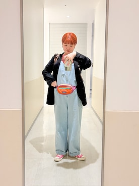 「URBAN RESEARCH DOORS（アーバンリサーチドアーズ）のpatagonia　TERRAVIA MINIHIPPACK（ボディバッグ/ウエストポーチ、レッド系）」を使った、hara_styleさん（レディース・156cm）の春コーディネート