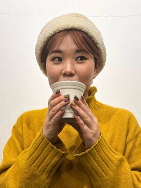 「アイテム（食器）」を使った、hara_chanさん（レディース・156cm）の冬コーディネート