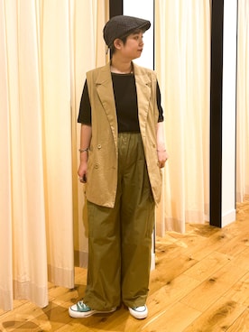「アイテム（その他アウター）」を使った、hara_chanさん（レディース・156cm）の夏コーディネート