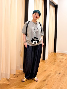 「アイテム（シューズ、ゴールド系）」を使った、hara_styleさん（レディース・156cm）の夏コーディネート