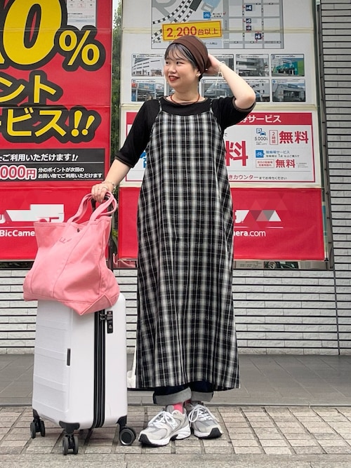 【即購入○】エムミーエメ　アーバンチェックキャミワンピース セール】チェックキャミワンピース（ワンピース）｜URBAN