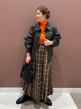 「アイテム（ブレスレット）」を使った、hara_chanさん（レディース・156cm）の秋コーディネート