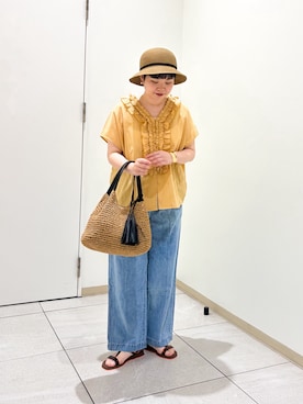 「IPANEMA（イパネマ）のアイテム」を使った、hara_styleさん（レディース・156cm）の春コーディネート