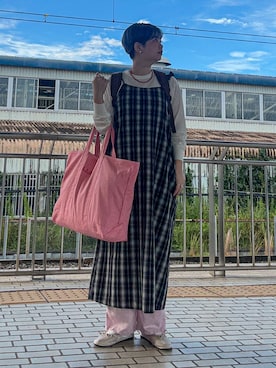 「アイテム（バレエシューズ）」を使った、hara_chanさん（レディース・156cm）の秋コーディネート