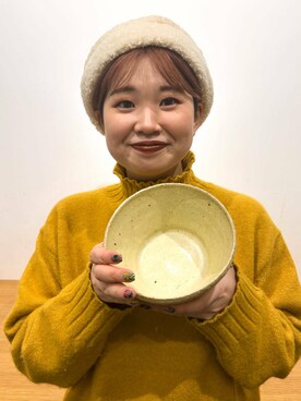 「アイテム（食器）」を使った、hara_chanさん（レディース・156cm）の冬コーディネート