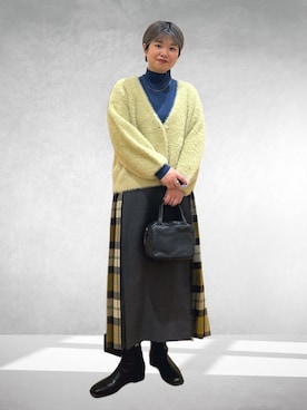 「アイテム（ニット/セーター）」を使った、hara_chanさん（レディース・156cm）の秋コーディネート